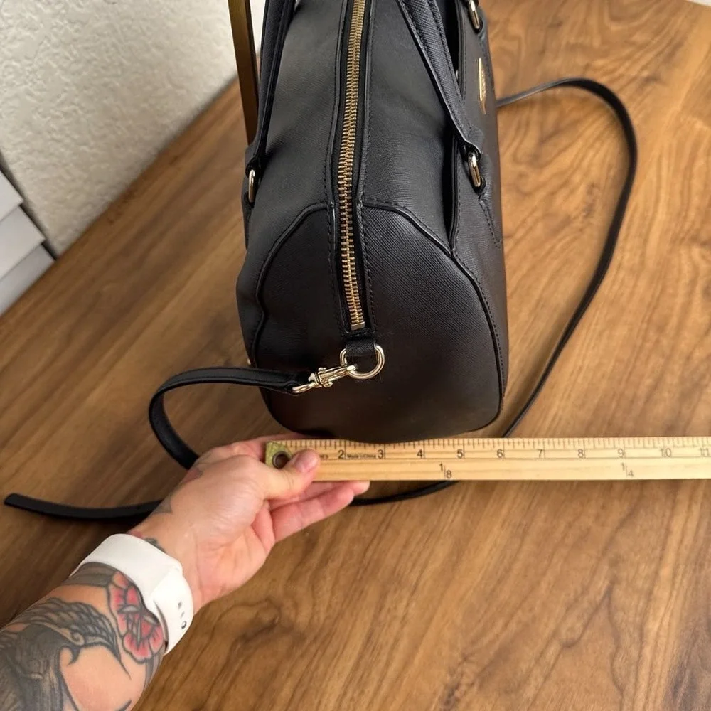 Kate Spade Laurel Way Lanae Satchel Black Saffiano Leather